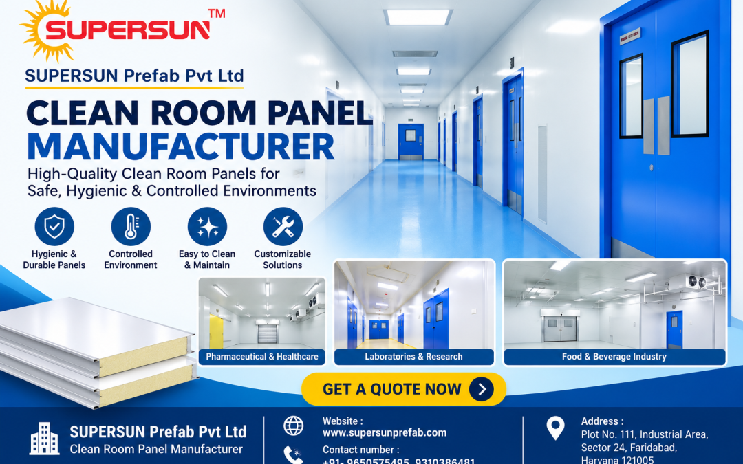 Clean Room Panel Manufacturer – Reliable Cleanroom Solutions for Controlled Environments