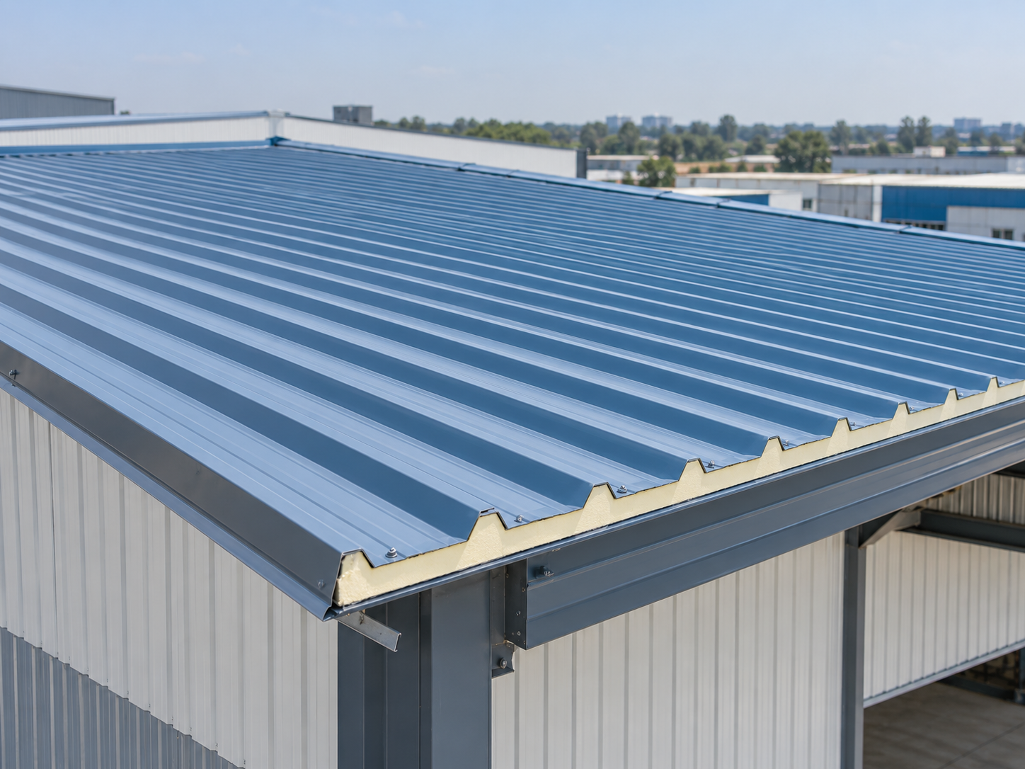 PUF roof panels supplied by Supersun Prefab