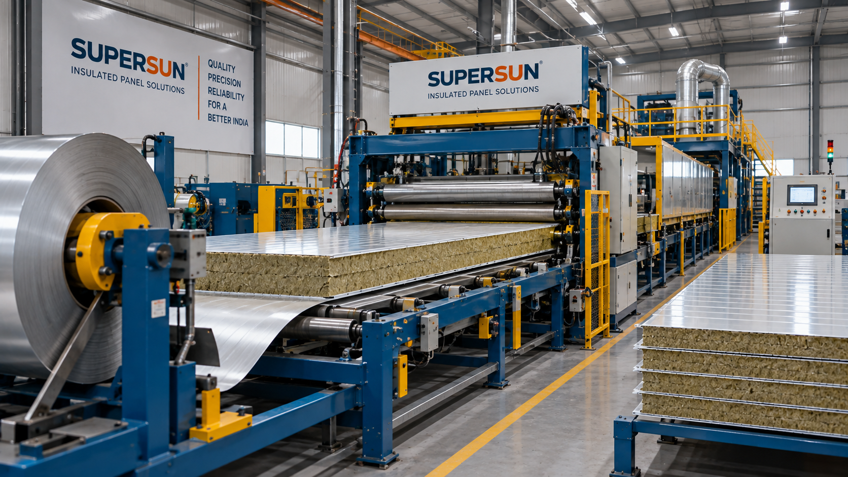 SUPERSUN Rockwool panel manufacturing machinery