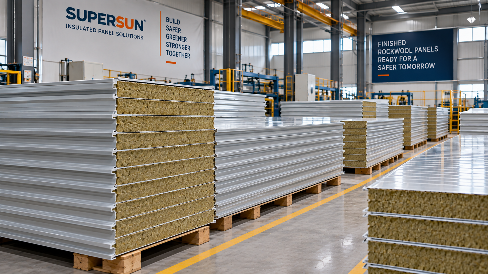 SUPERSUN finished Rockwool insulated panels
