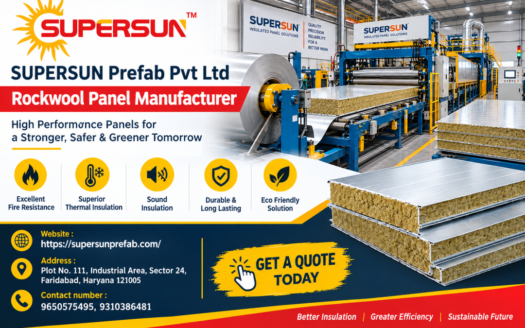 Rockwool Panel Manufacturer – High-Quality Insulated Panels for Industrial Buildings